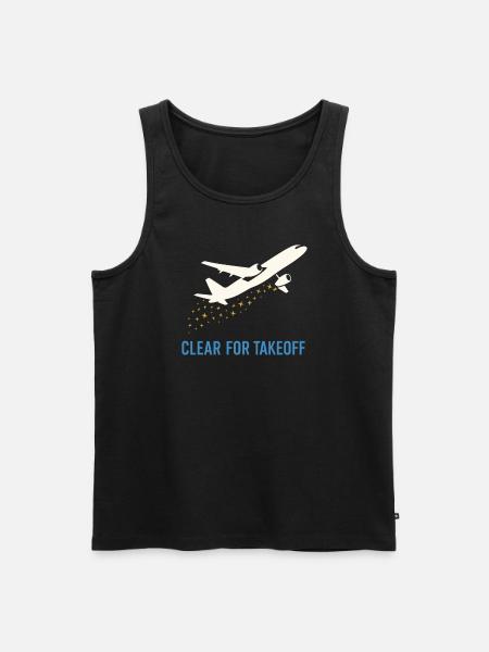 Flugbegleiter Kabinencrew Leben Luftfahrt - Männer Premium Bio Tank Top - Schwarz