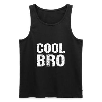 Frère Cool - Débardeur bio Premium Homme - noir - Devant - Michal (187cm)