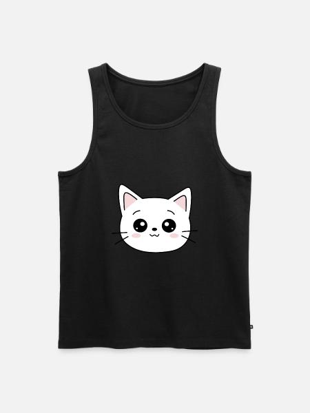 Kawaii Cat Kitten Kawaii - Men's Premium Organic Tank Top - black
