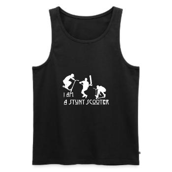 Scooter kick scooter gift - Men's Premium Organic Tank Top - black - Front - AI Model Male 178 light (178cm)