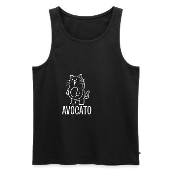 Avocato Ernährungsberater Geschenk - Männer Premium Bio Tank Top - Schwarz - Vorne - Michal (187cm)