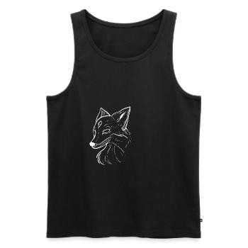 Fox Queen Tierwissenschaftler Gift - Männer Premium Bio Tank Top - Schwarz - Vorne - AI Model Male 178 light (178cm)