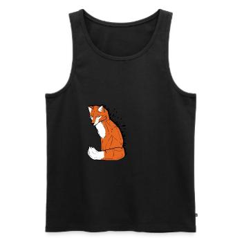 Fuchsfuchs Maler Geschenk - Männer Premium Bio Tank Top - Schwarz - Vorne - AI Model Male 178 light (178cm)