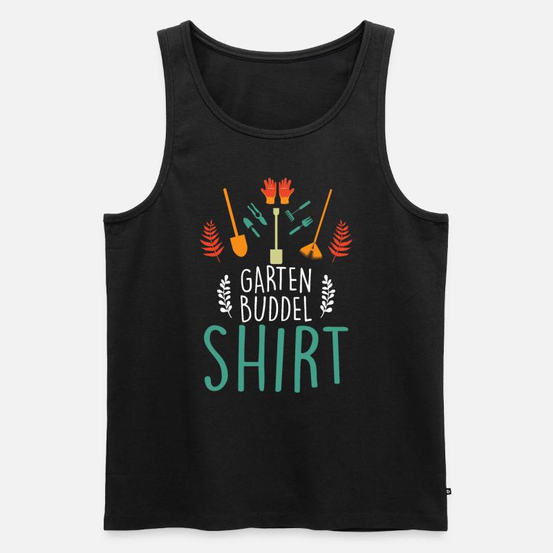 Garten Buddel Gärtner - Männer Premium Bio Tank Top - Schwarz