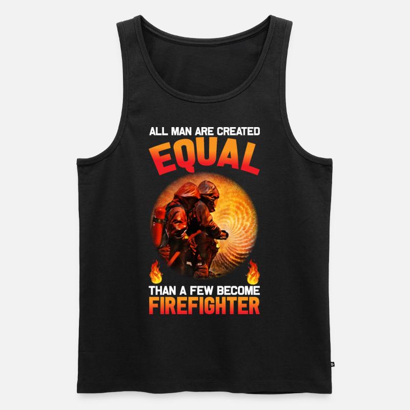 Fire Fighter I Firefighter - Men's Premium Organic Tank Top - black