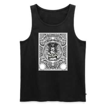 Gothic Baphomet Satanic 666 Black Metal - Débardeur bio Premium Homme - noir - Devant - Michal (187cm)