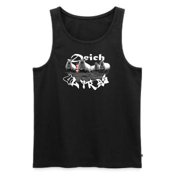 Deich Ultras - Männer Premium Bio Tank Top - Schwarz - Vorne - AI Model Male 178 light (178cm)