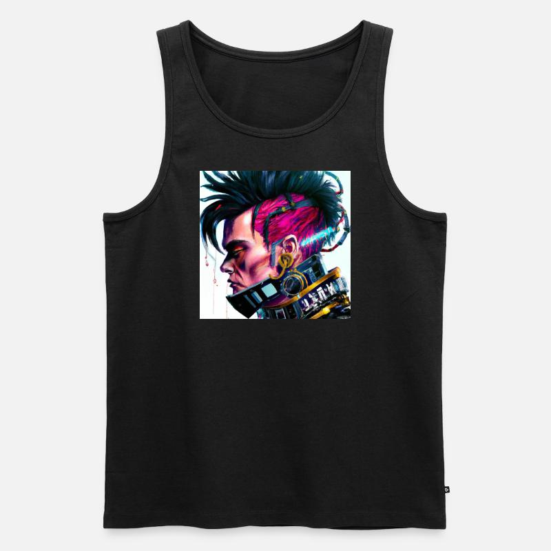 Wang 2078 - Männer Premium Bio Tank Top - Schwarz