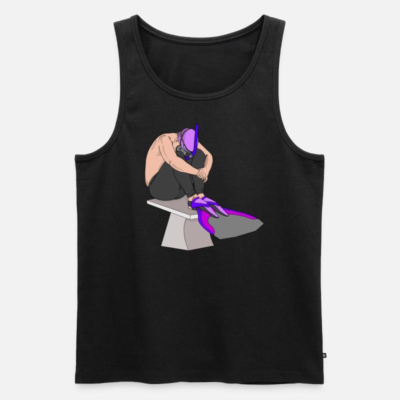 Fokus - Männer Premium Bio Tank Top - Schwarz