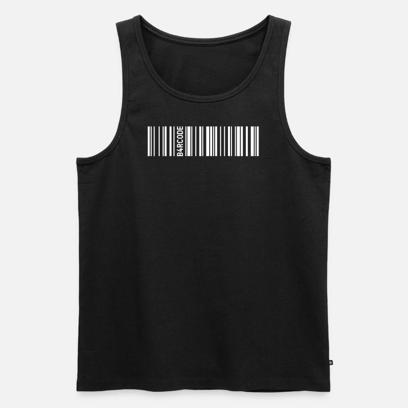 B4RCODE. - Männer Premium Bio Tank Top - Schwarz