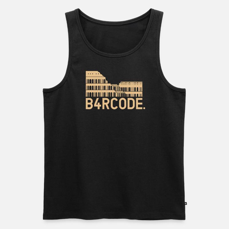 B4RCODE. Rome - Männer Premium Bio Tank Top - Schwarz
