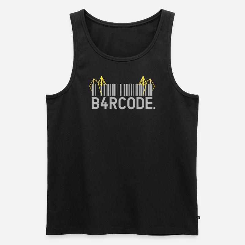B4RCODE. Dortmund - Männer Premium Bio Tank Top - Schwarz