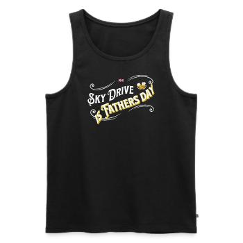 Himmelfahrt Vatertag Denglish - Männer Premium Bio Tank Top - Schwarz - Vorne - AI Model Male 178 light (178cm)