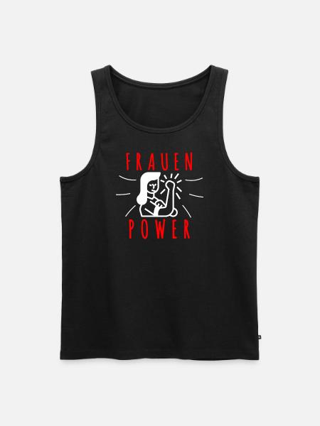 Frauen Power - Männer Premium Bio Tank Top - Schwarz