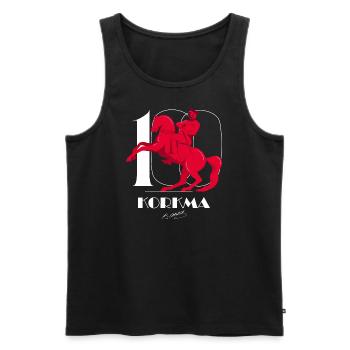 Mustafa Kemal Atatürk Signature - Men's Premium Organic Tank Top - black - Front - Michal (187cm)