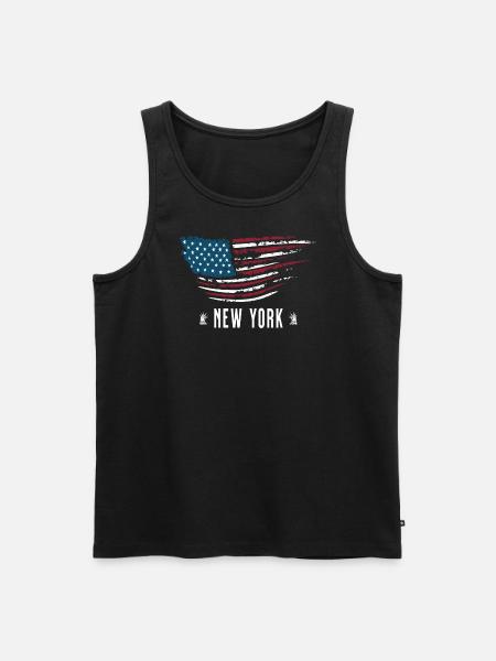 New york - Männer Premium Bio Tank Top - Schwarz