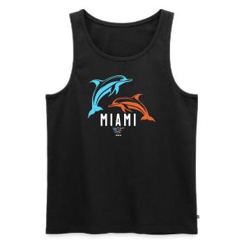 Miami - Débardeur bio Premium Homme - noir - Devant - Michal (187cm)
