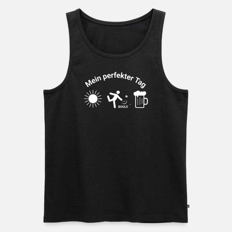Boule - Männer Premium Bio Tank Top - Schwarz