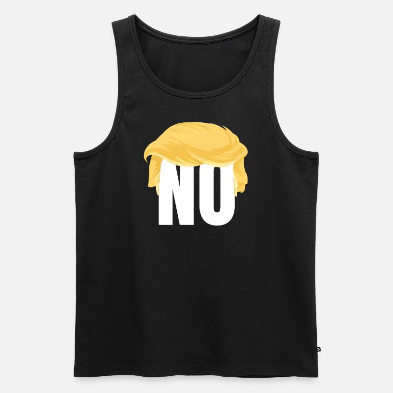 Anti  - no  - nope  - Männer Premium Bio Tank Top - Schwarz