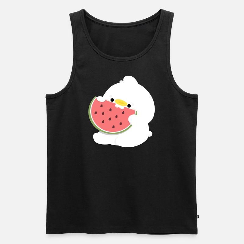 Canard Pastèque - Débardeur bio Premium Homme - noir