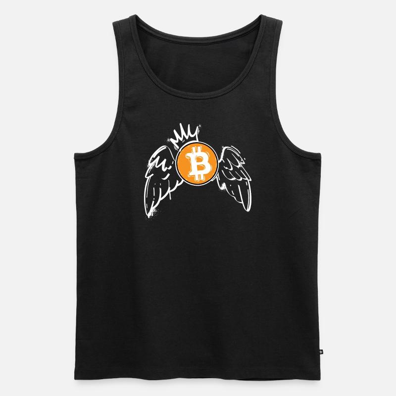 Bitcoin - Männer Premium Bio Tank Top - Schwarz