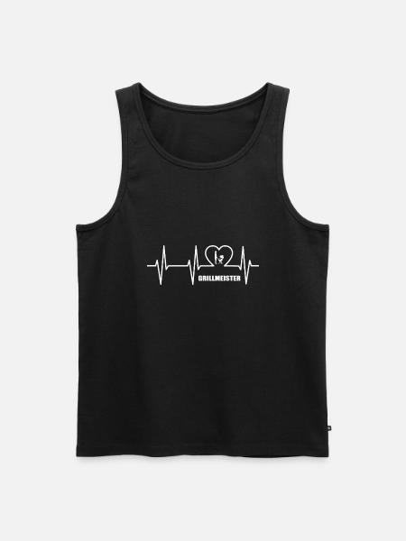 Bbq - Männer Premium Bio Tank Top - Schwarz