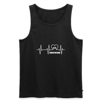 Traktor - Männer Premium Bio Tank Top - Schwarz - Vorne - Michal (187cm)