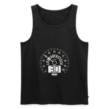 30 JAHRE TACHO 1993 OLDTIMER 30. GEBURTSTAG - Männer Premium Bio Tank Top - Schwarz - Vorne - Michal (187cm)