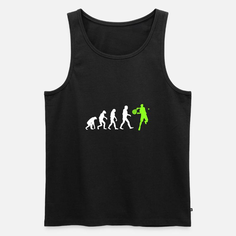 Padel Evolution - Männer Premium Bio Tank Top - Schwarz