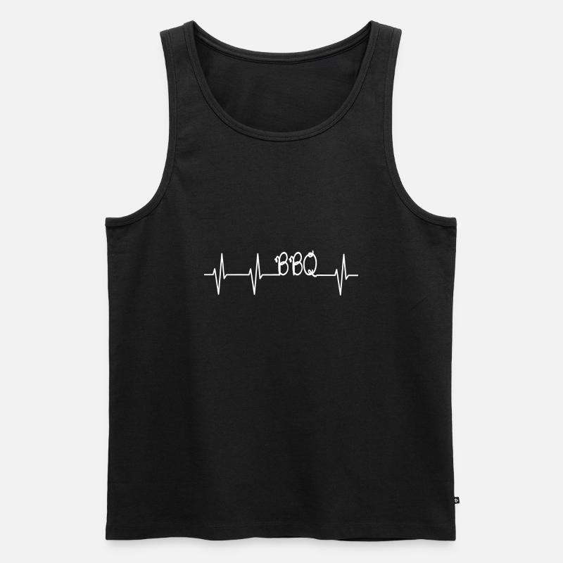 BBQ - Männer Premium Bio Tank Top - Schwarz
