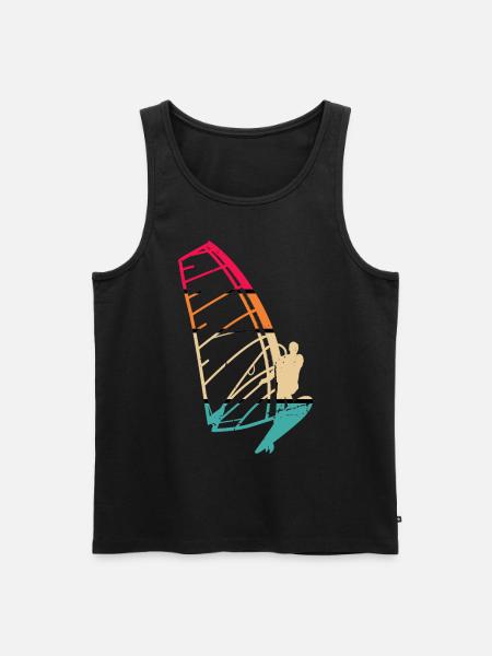 Kitesailing - Men's Premium Organic Tank Top - black