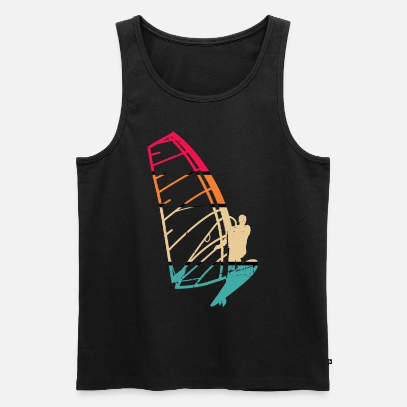 Kitesailing - Débardeur bio Premium Homme - noir
