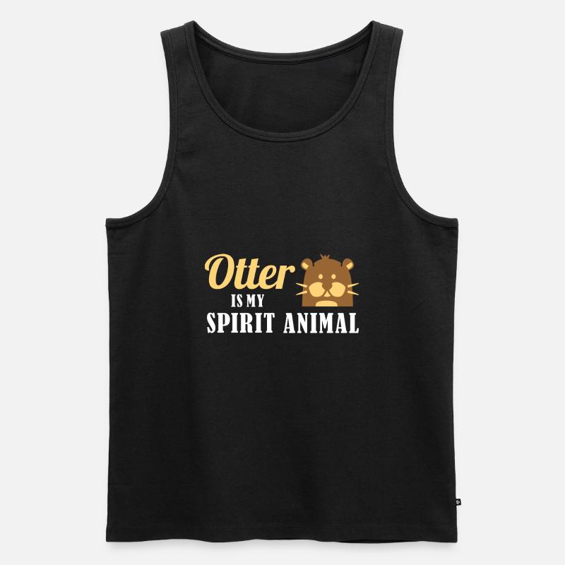 Otter - Männer Premium Bio Tank Top - Schwarz