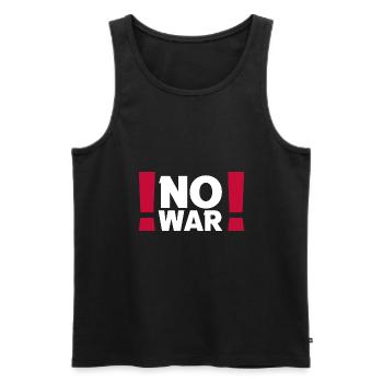 No War Peace Peace World Peace Ukraine - Men's Premium Organic Tank Top - black - Front - Michal (187cm)