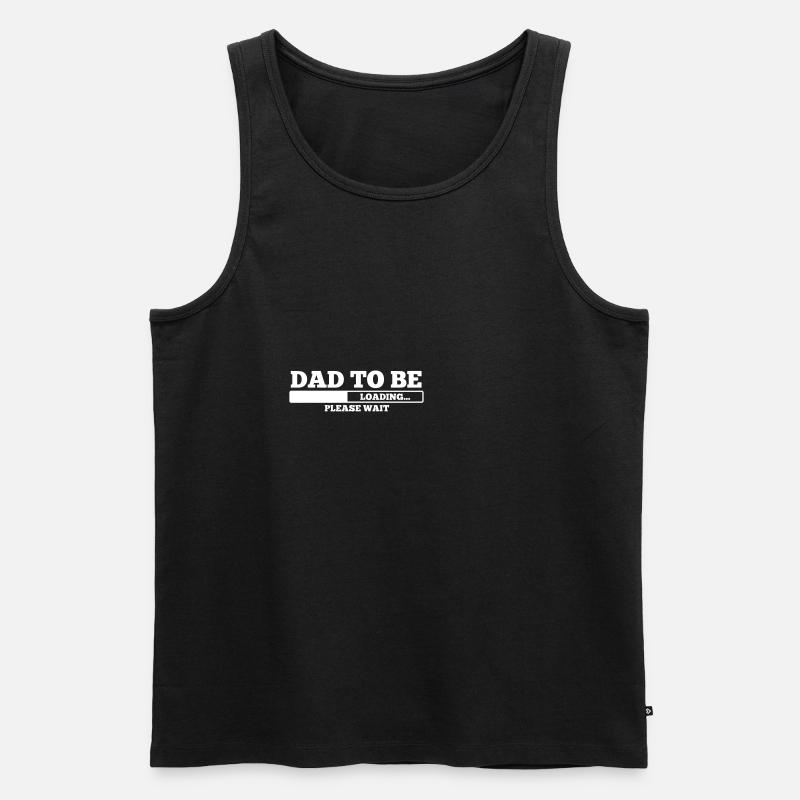 Ich werde Vater - Männer Premium Bio Tank Top - Schwarz