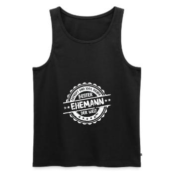Bester Ehemann Ehe Mann Geschenk - Männer Premium Bio Tank Top - Schwarz - Vorne - Michal (187cm)