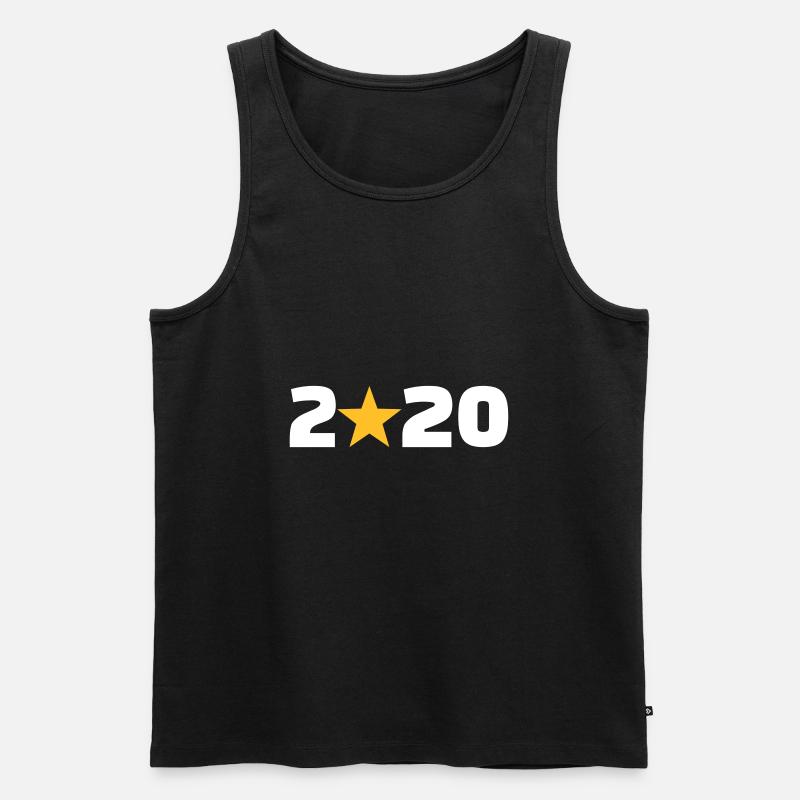 2020 - Männer Premium Bio Tank Top - Schwarz