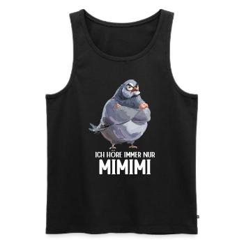 Pigeon Dove Bird Pigeon Fancier Mimimi - Men's Premium Organic Tank Top - black - Front - Michal (187cm)