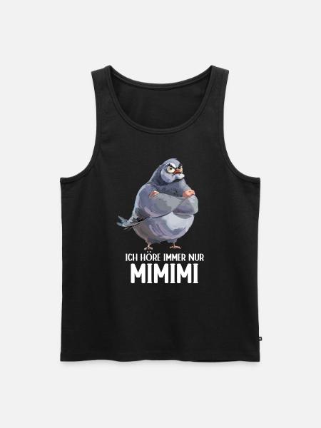 Taube Täubchen Vogel Taubenzüchter Mimimi - Männer Premium Bio Tank Top - Schwarz