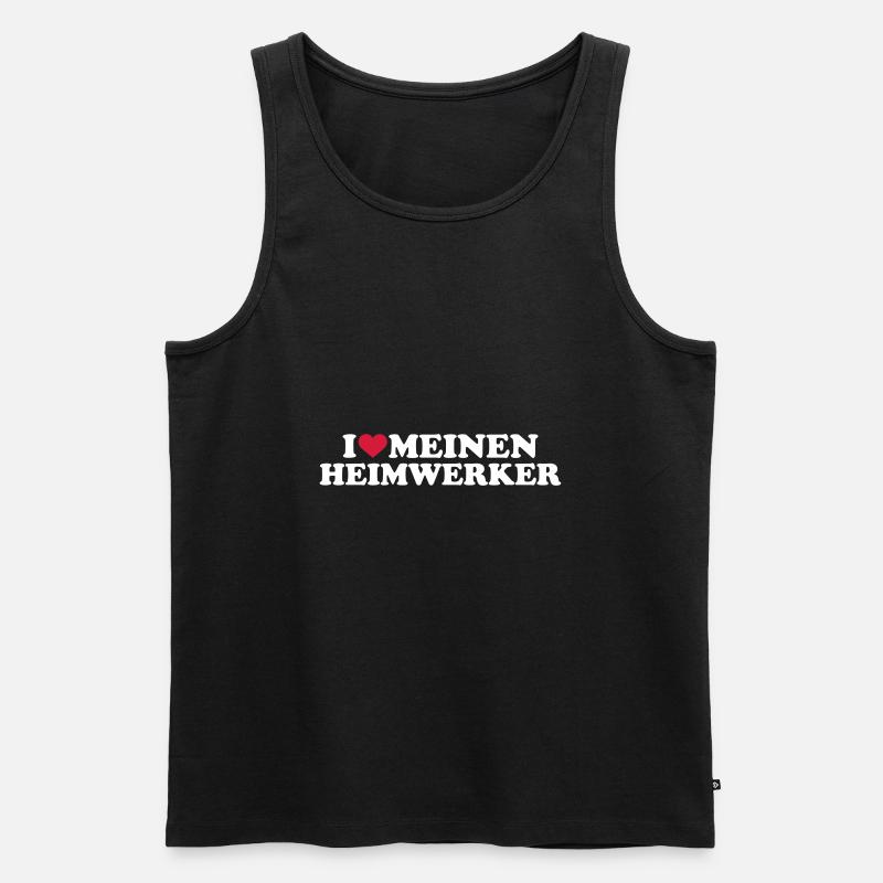 Heimwerker - Männer Premium Bio Tank Top - Schwarz