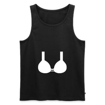 Bikini Party - Männer Premium Bio Tank Top - Schwarz - Vorne - AI Model Male 178 light (178cm)