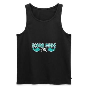 Marine Science Design for an Ocean Student - Men's Premium Organic Tank Top - black - Front - Michal (187cm)