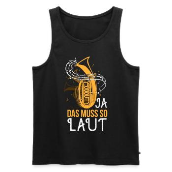 Bariton Musiker Blasmusiker Baritonist Blaskapelle - Männer Premium Bio Tank Top - Schwarz - Vorne - Michal (187cm)