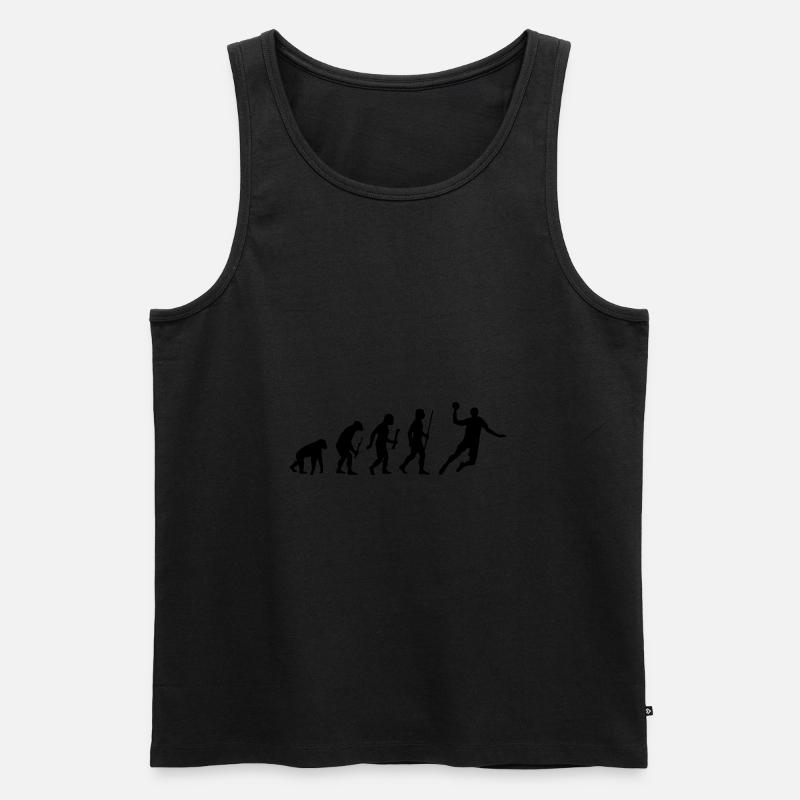 Evolution Handball - Men's Premium Organic Tank Top - black
