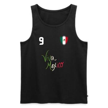Qatar world cup Mexico national football 2022 - Men's Premium Organic Tank Top - black - Front - AI Model Male 178 light (178cm)
