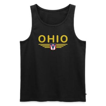 Ohio Fan T-Shirt – Must-Have for Fans - Men's Premium Organic Tank Top - black - Front - Michal (187cm)