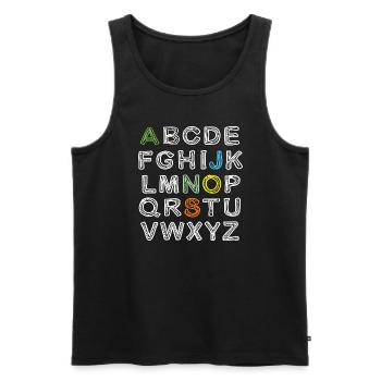 JONAS Vorname Outfit Einschulung Geburtstag Name - Männer Premium Bio Tank Top - Schwarz - Vorne - Michal (187cm)