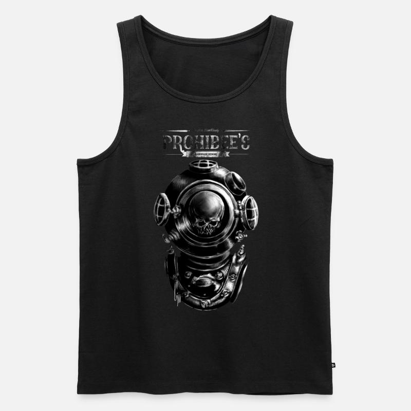 Don' t cry - Männer Premium Bio Tank Top - Schwarz