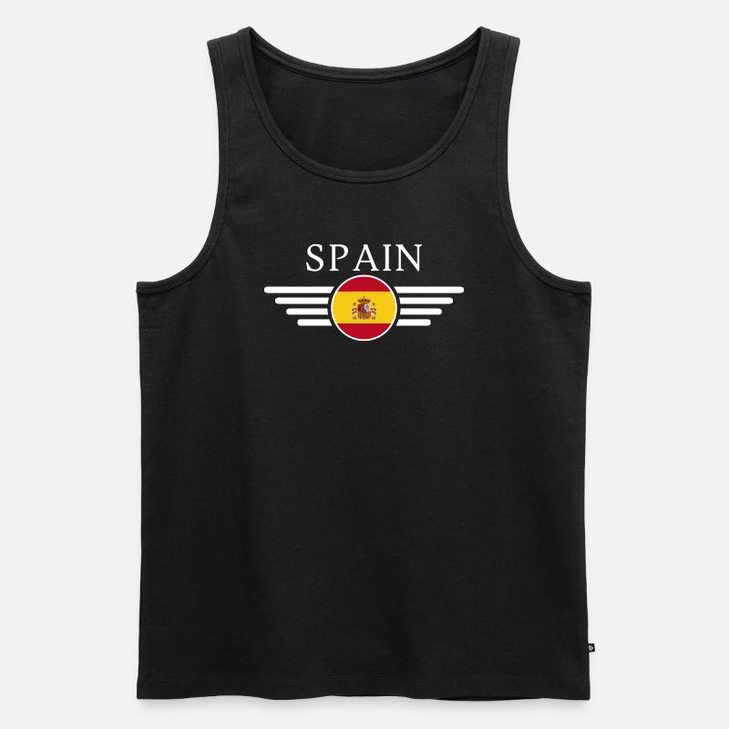 Ich liebe Spanien - Männer Premium Bio Tank Top - Schwarz