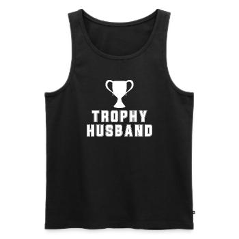 Ehemann Bräutigam Heirat Hochzeit Geschenkidee - Männer Premium Bio Tank Top - Schwarz - Vorne - Michal (187cm)